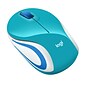 Logitech M187 Wireless Optical USB Mouse, Bright Teal (910-005363)