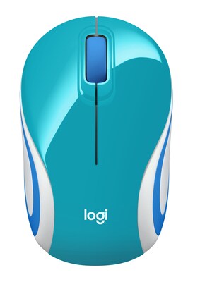 Logitech M187 Wireless Optical USB Mouse, Bright Teal (910-005363)