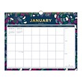 2019 Blue Sky Wall Calendar DD Abstract Floral 15 H x 12  W RY Monthly Wirebound (109229)