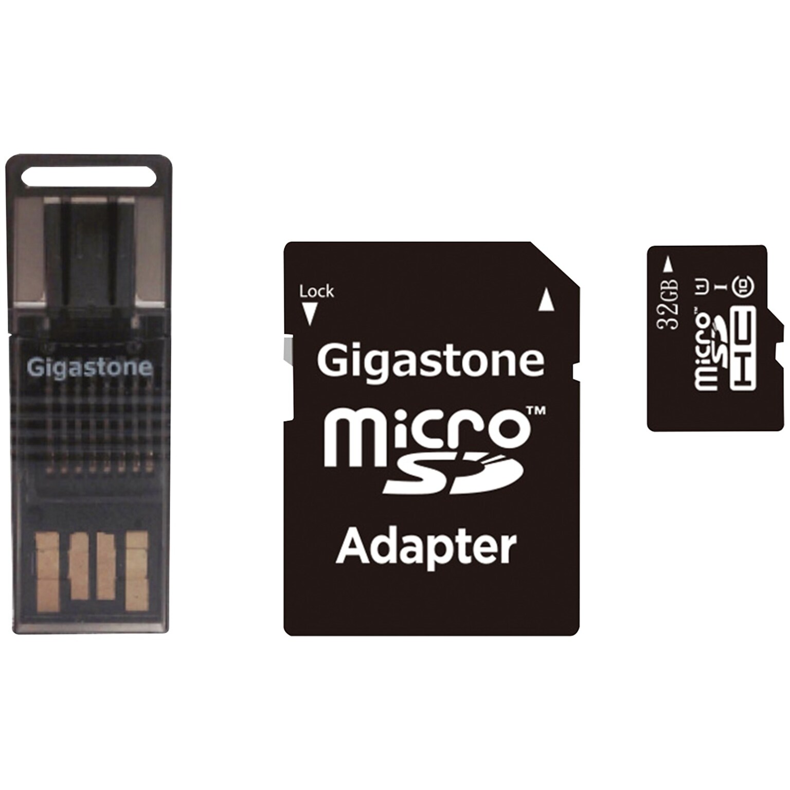 Gigastone GS-4IN1600X32GB-R         Prime Series microSD Card 4-in-1 Kit (32GB) (GIGS4IN132GBR)