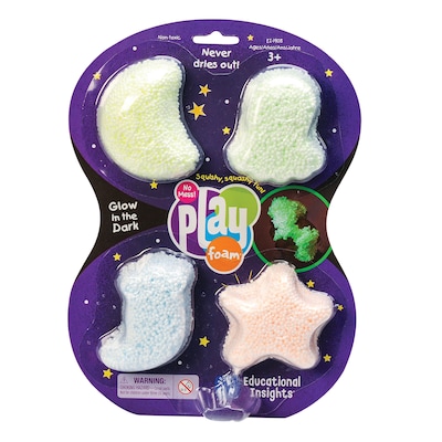 Educational Insights Playfoam Glow In The Dark, 4/Pack (1908)
