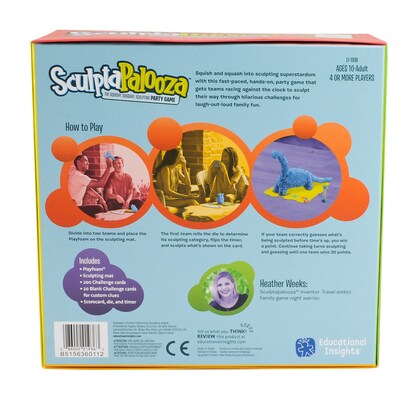 Educational Insights Sculptapalooza The Squishy, Squashy, Sculpting Game, English/Spanish Version (1936)