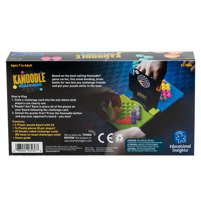 Educational Insights Kanoodle Head-to-Head, Puzzle for 2 Players (3036)