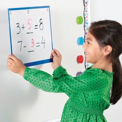 Learning Resources Magnetic Collaboration Boards Classroom Activity Boards, 4 Pieces (LER6370)