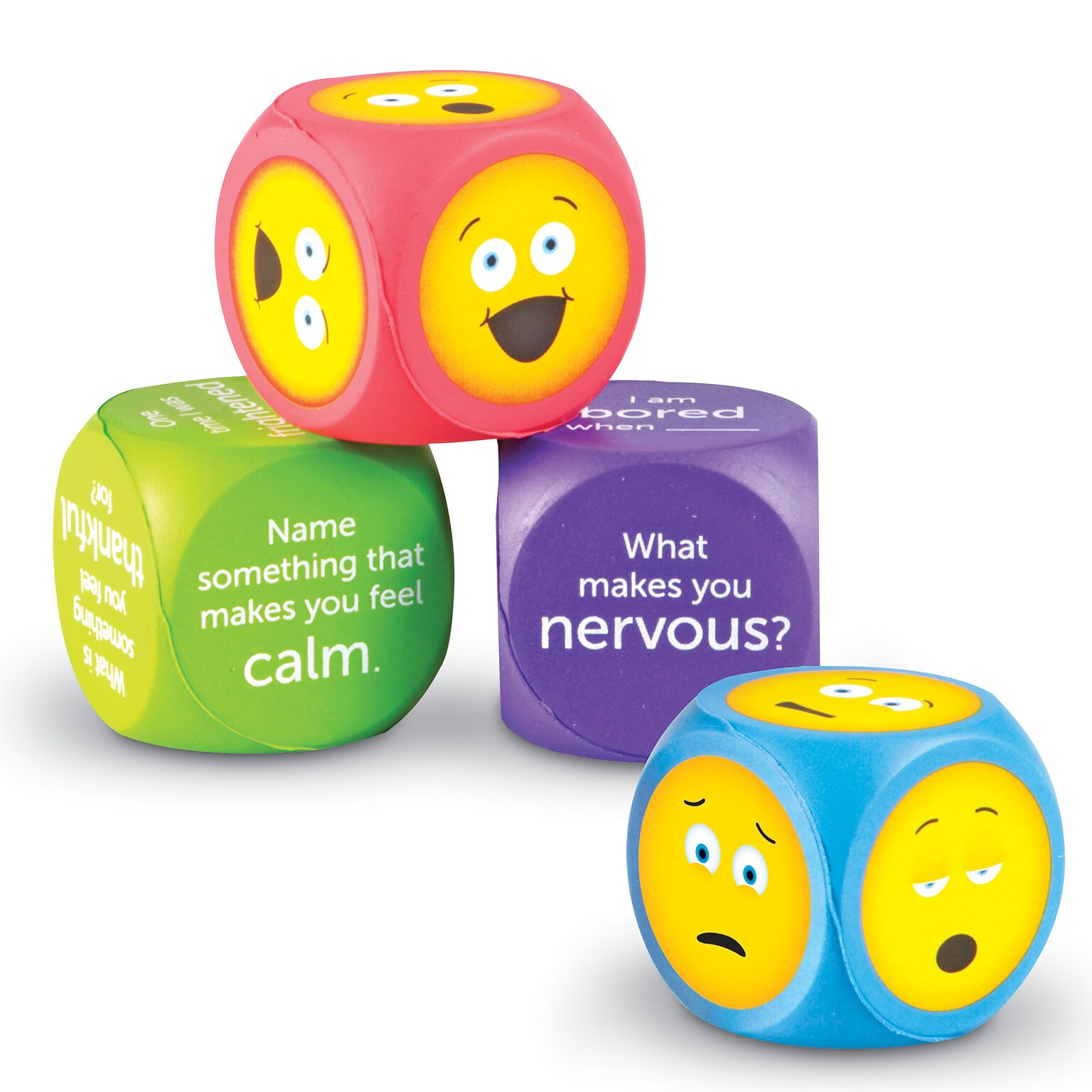 Learning Resources Emotion Cubes, Set of 4 (LER7289)