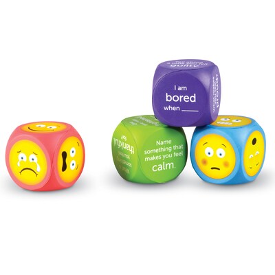 Learning Resources Emotion Cubes, Set of 4 (LER7289)