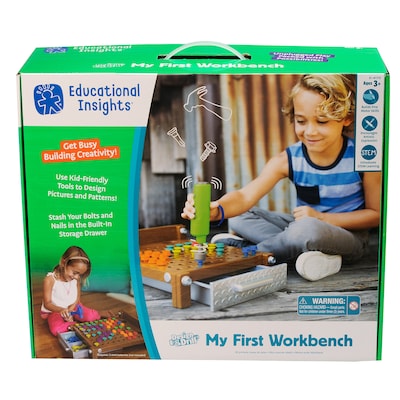 Educational Insights Design & Drill My First Workbench, Wood (4170)