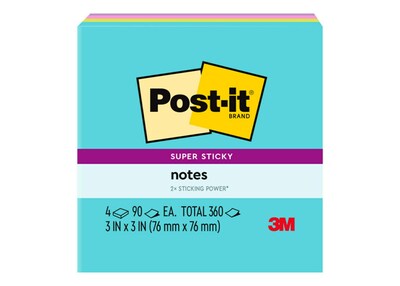 Post-it Back to School Bundle Super Sticky Notes, Assorted Collection (SIOC)