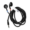 HamiltonBuhl Tangle Free Cushioned Earbuds, Black (HBSKB-BLK)