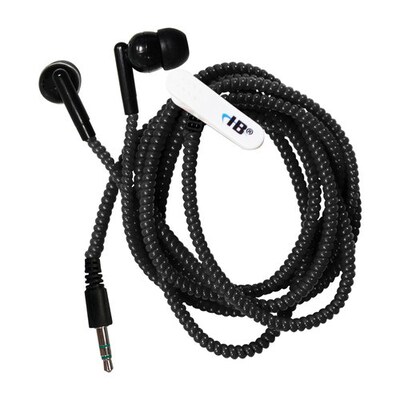 HamiltonBuhl Tangle Free Silicone Earbuds, Black (HESKB-BLK)