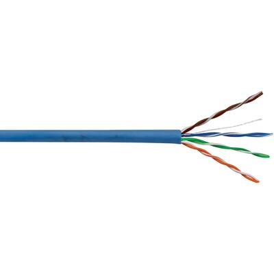 Vericom XBW5U-03596 CAT5e UTP Solid Riser Cable, 1,000ft (Blue)