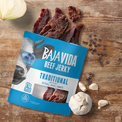 Baja Vida Traditional Beef Jerky Snack Pack, 1.0 oz., 12/Pack (220-02304)