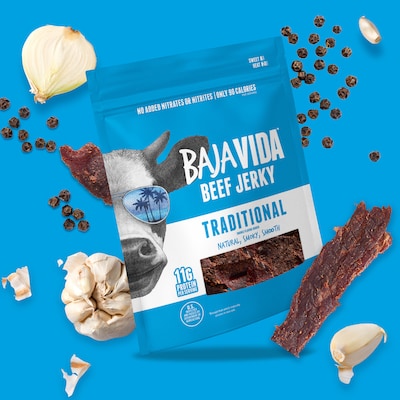 Baja Vida Traditional Beef Jerky Snack Pack, 1.0 oz., 12/Pack (220-02304)