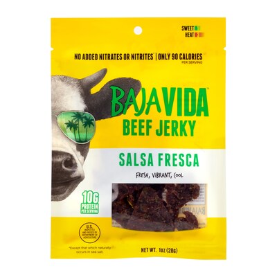 Baja Vida Salsa Fresca Beef Jerky Snack Pack, 1.0 oz., 12/Pack (220-02305)