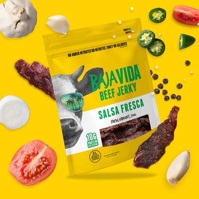 Baja Vida Salsa Fresca Beef Jerky Snack Pack, 1.0 oz., 12/Pack (220-02305)