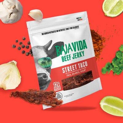 Baja Vida Street Taco Beef Jerky Snack Pack, 1.0 oz., 12/Pack (220-02308)