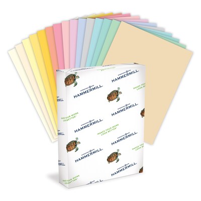 Hammermill® Fore® MP Colors 20-lb. Pastel Paper, 8-1/2x11, Letter Size, Assorted