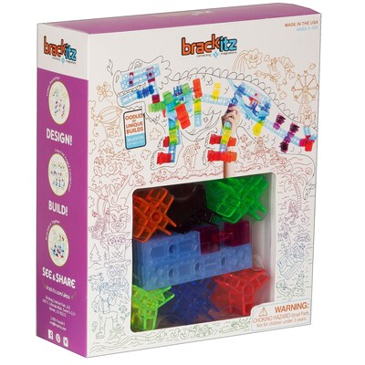 Brackitz Inventor Plastic Building Set, 100 pieces (BKZBZ82112)