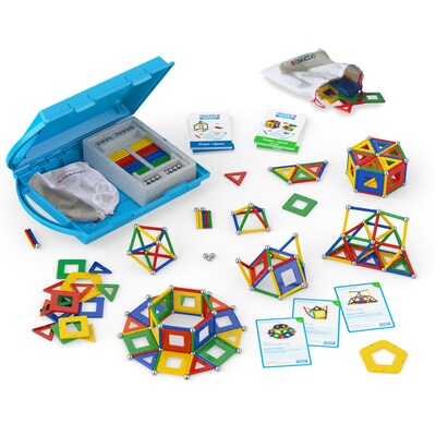 GeoMagWorld Education Shapes & Space Panels Building set, 244 pieces (GMW224)