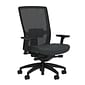 Union & Scale Workplace2.0™ Vinyl Task Chair, Carbon, Adjustable Lumbar, 2D Arms, Advanced Synchro (53281)