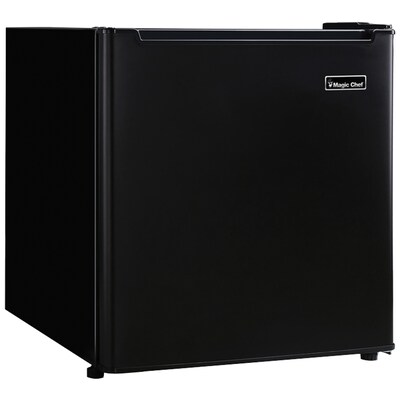 Magic Chef 1.7 Cubic-ft Manual Defrost Refrigerator, Black (MCR170BE)