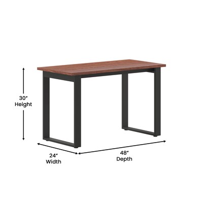 Flash Furniture Redmond 48"W x 24"D Conference Table, Laminate, Walnut (MTM4824WLTUBF)