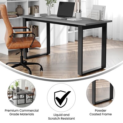 Flash Furniture Redmond 60"W x 24"D Conference Table, Laminate, Gray Oak (MTM6024LTGRYUBF)