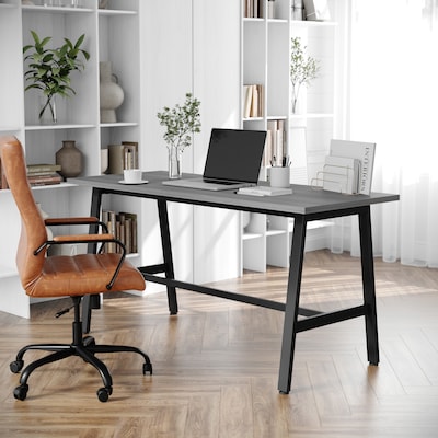 Flash Furniture Redmond 60"W x 24"D Conference Table, Laminate, Gray Oak (MTM6024LTGRYABF)