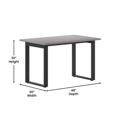 Flash Furniture Redmond 48"W x 30"D Conference Table, Laminate, Gray Oak (MTM4830LTGRYUBF)