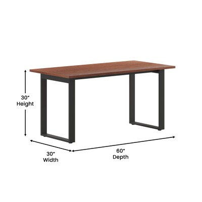 Flash Furniture Redmond 60"W x 30"D Conference Table, Laminate, Walnut (MTM6030WLTUBF)