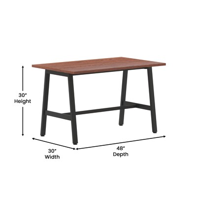 Flash Furniture Redmond 48"W x 30"D Conference Table, Laminate, Walnut (MTM4830WLTABF)