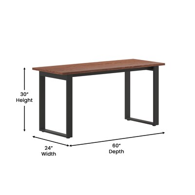 Flash Furniture Redmond 60"W x 24"D Conference Table, Laminate, Walnut (MTM6024WLTUBF)