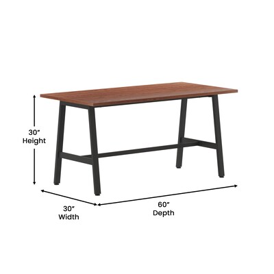 Flash Furniture Redmond 60"W x 30"D Conference Table, Laminate, Walnut (MTM6030WLTABF)