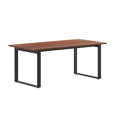 Flash Furniture Redmond 72W x 36D Conference Table, Laminate, Walnut (MTM7236WLTUBF)