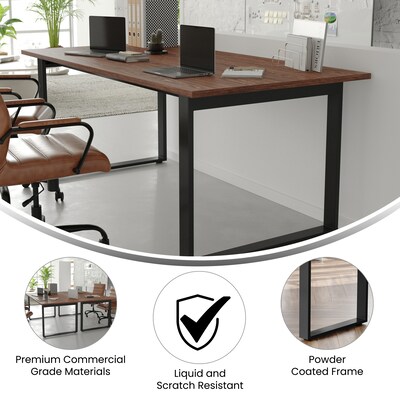 Flash Furniture Redmond 72"W x 36"D Conference Table, Laminate, Walnut (MTM7236WLTUBF)