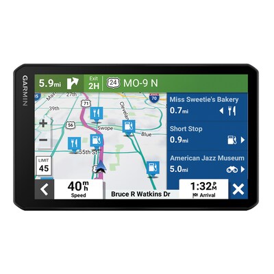 Garmin DriveCam 76 7" GPS Navigator with Built-in Dash Cam, Bluetooth & Wi-Fi, Black (010-02729-00)