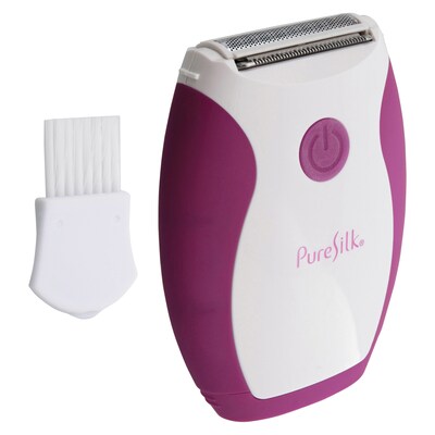 Pure Silk Wet & Dry Mini Foil Shaver, Pink & White (CPF1-6002-PUR)