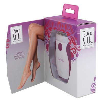 Pure Silk Wet & Dry Mini Foil Shaver, Pink & White (CPF1-6002-PUR)