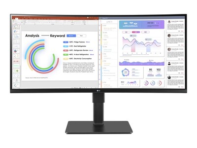 UPC 195174045381 product image for LG 34 UltraWide WQHD Curved IPS 60 Hz LED Monitor with Built-in Universal Dockin | upcitemdb.com