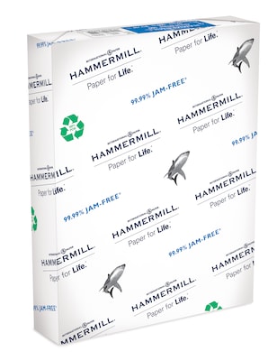 Hammermill Great White 8.5 x 11 Copy Paper, 20 lbs., 92 Brightness, 500 Sheets/Ream (86790)