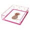Deflecto® Desklarity™ Letter Tray, Precisely Pineapple, Pink/Metallic Gold, 3 x 10-1/2 x 12-4/5 (
