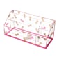 Deflecto® Desklarity™ Desk Valet, Precisely Pineapple, Pink/Metallic Gold, 5 Compartments 12-4/5" x 5-4/5" x 5" (DEF-41693)