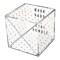 Deflecto® Desklarity™ Storage Cube with X Dividers, Humble Beginnings, Black/Metallic Gold, 6 x 6
