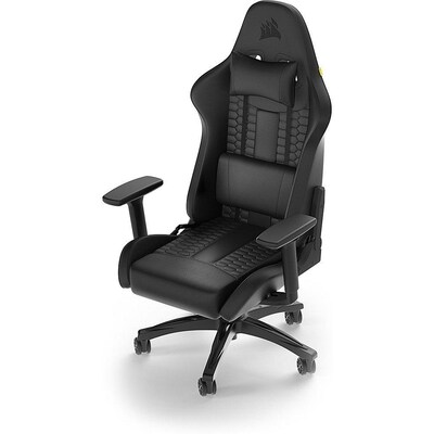 Corsair TC100 RELAXED Leatherette Ergonomic Gaming Chair, Black (CF-9010050-WW)