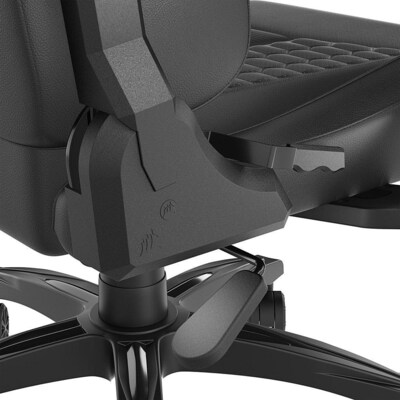 Corsair TC100 RELAXED Leatherette Ergonomic Gaming Chair, Black (CF-9010050-WW)