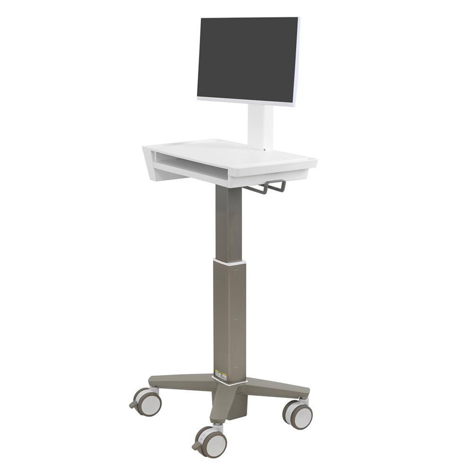 Ergotron CareFit Non-Adjustable Combo Monitor Mount, Up to 27 Monitor, White/Warm Gray (C50-3500-0)