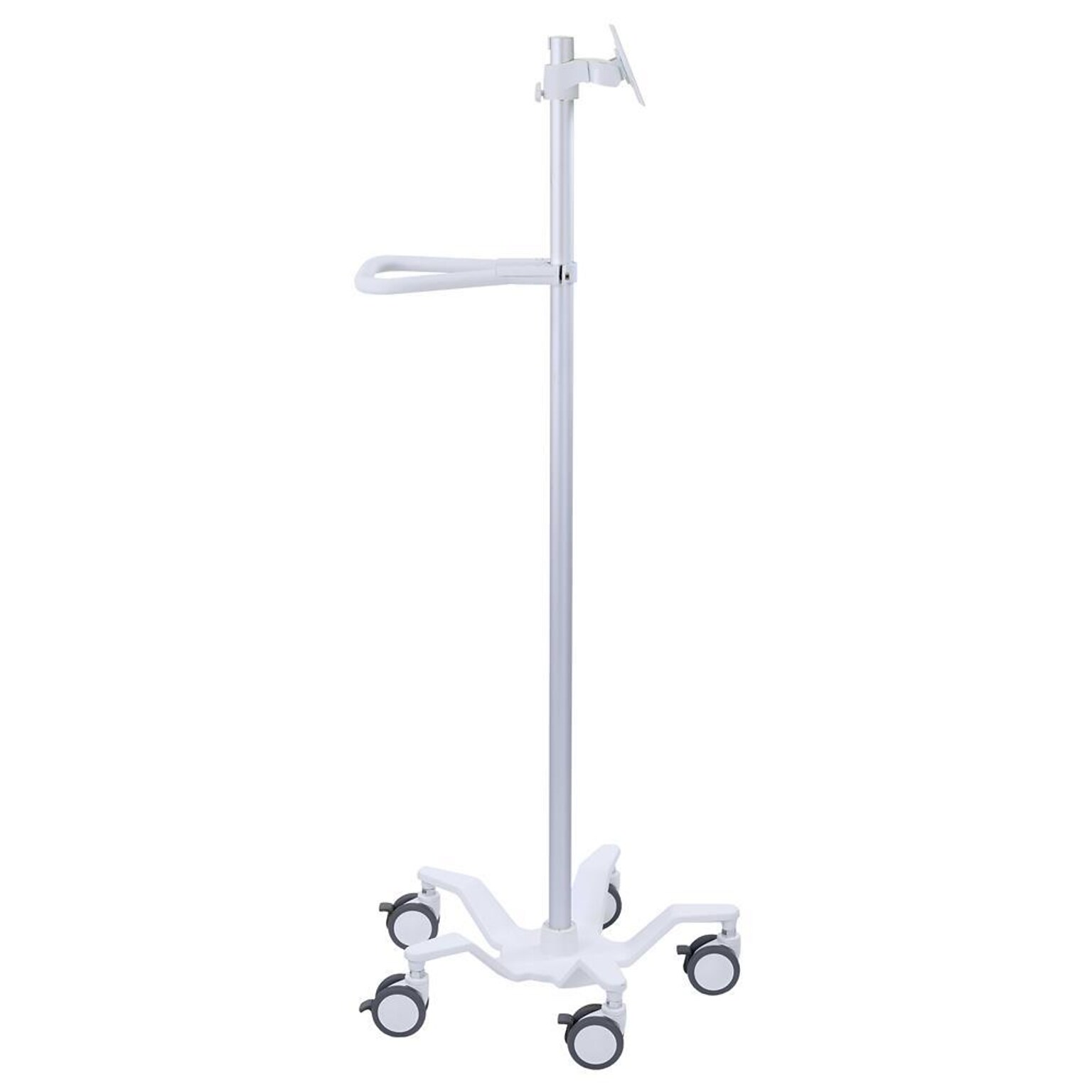 Ergotron StyleView Pole Cart, Up to 24 Monitor, Bright White (24-818-211)