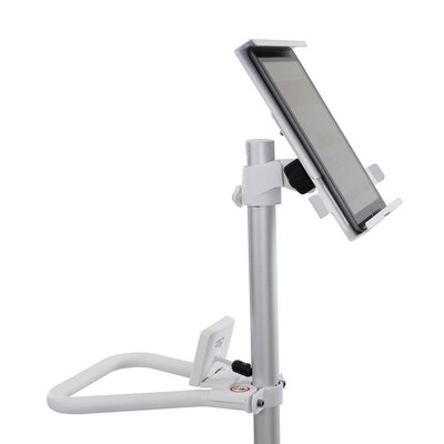 Ergotron StyleView Pole Cart, Up to 24" Monitor, Bright White (24-818-211)