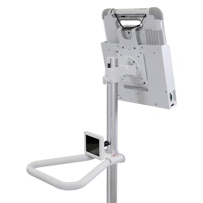 Ergotron StyleView Pole Cart, Up to 24" Monitor, Bright White (24-818-211)