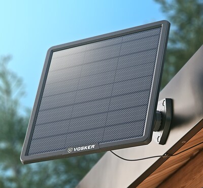 Vosker Weatherproof Solar Power Bank, 10.24" x 10.63", 10 Watts, Black (V-PWRB)